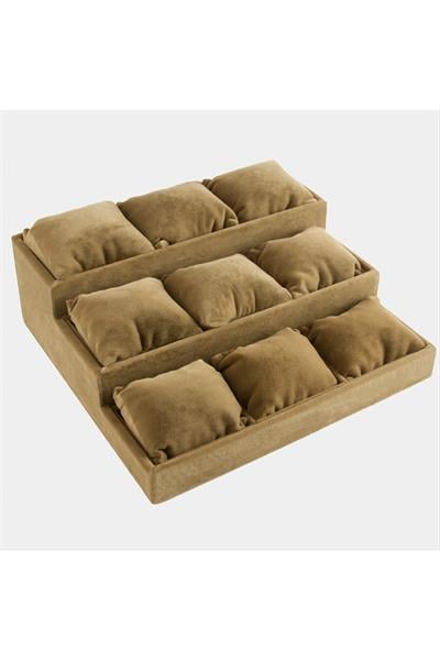 3 Basamaklı Anfora Kumaş Yastıklı Stand