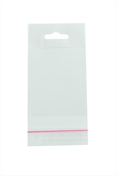 5*20 Yapışkanlı 1000 Adet Askılı Şeffaf Poşet