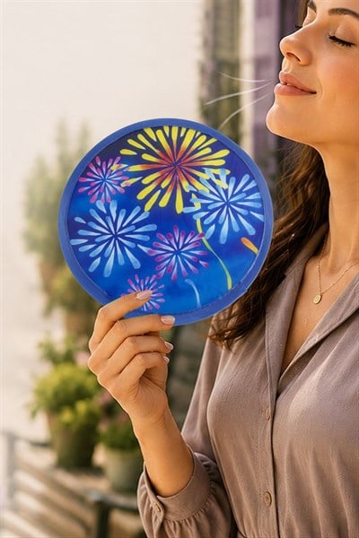 Çiçek Kore Yelpaze 20 cm