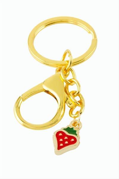 Çiçek Mineli Metal Anahtarlık