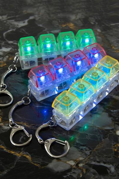 Işıklı Klavye Stres Giderici Anahtarlık