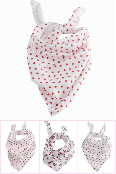 Karışık Desenli Üçgen Bandana 30*60