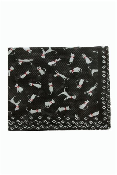 Kedi Desenli Bandana 50*50