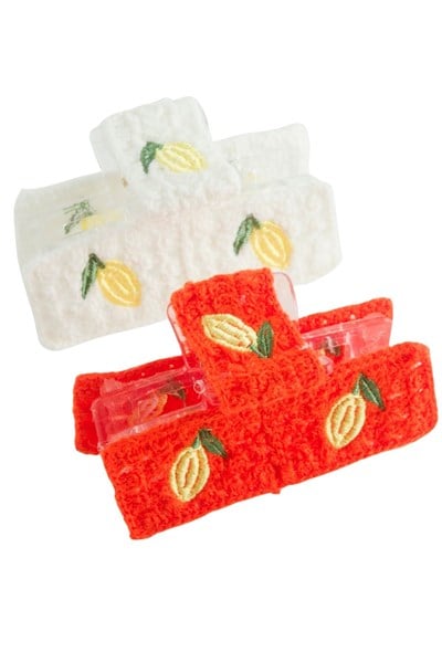 Limon Örgülü Mandal Toka 8 cm