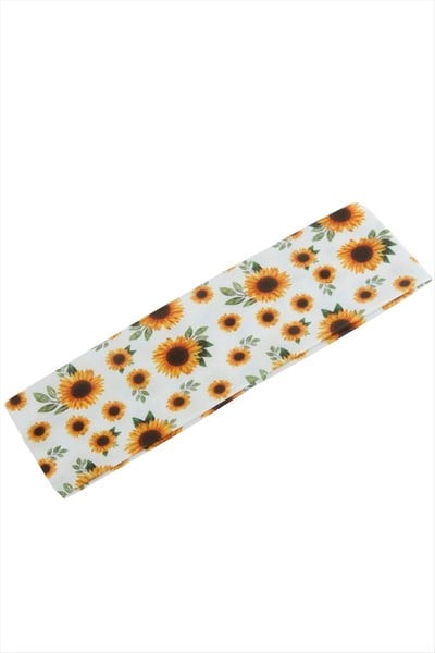 Papatya Desenli Saç Bandı 6 cm