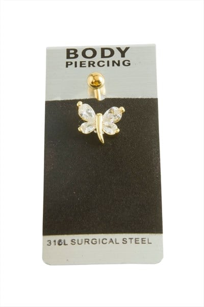 Yusufçuk Lüks Çelik Göbek Piercing 1 Adet