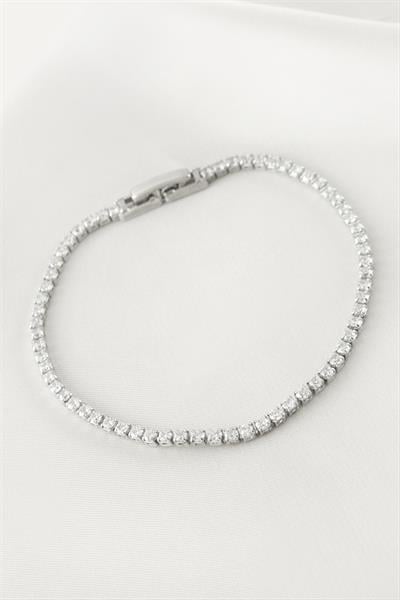 Zirkon Taşlı Suyolu Bileklik 4 mm