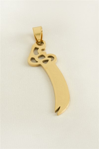 Zülfikar Çelik Kolye Ucu 6 cm