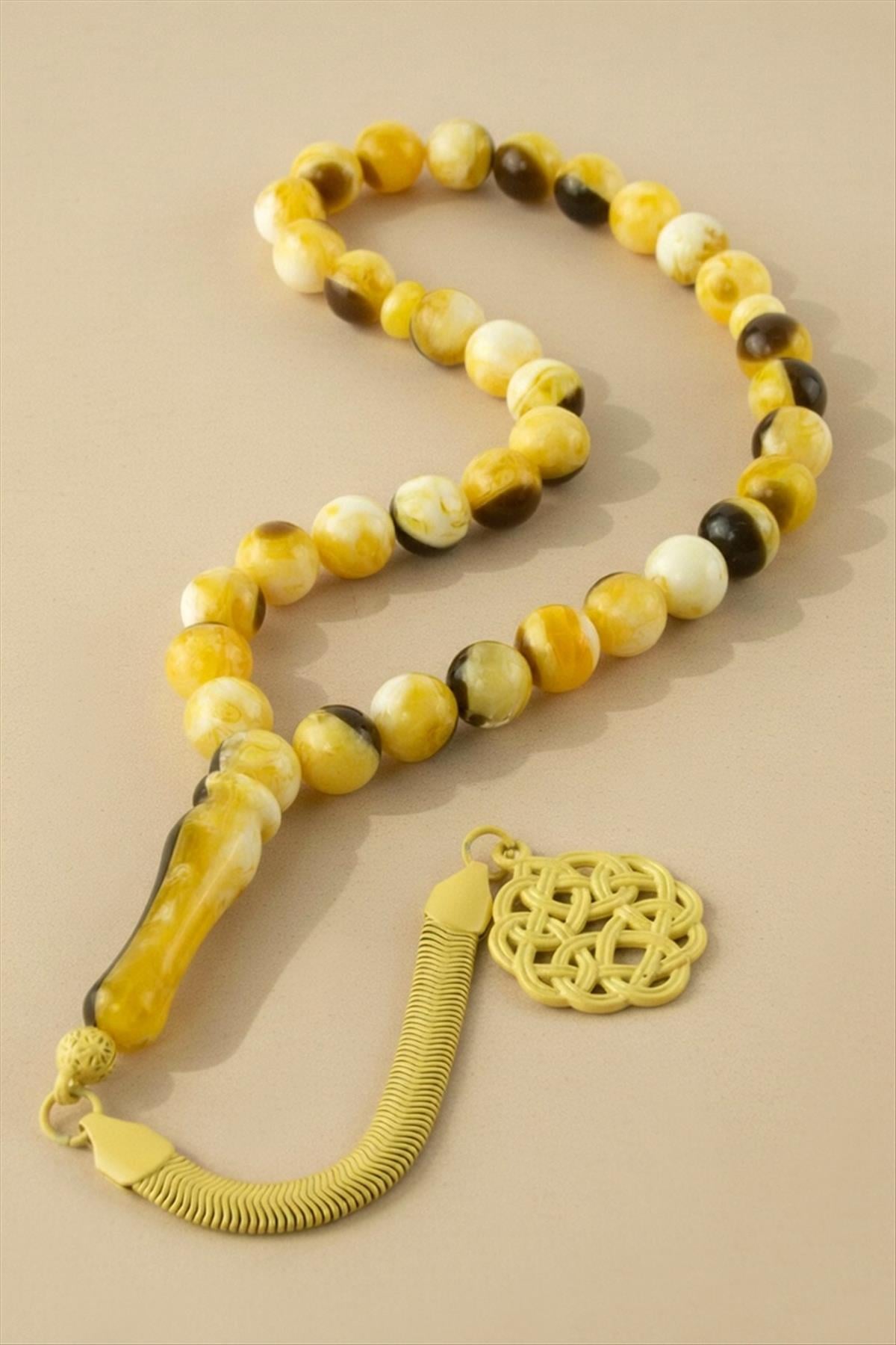 10 mm Orjinal Sıkma Kehribar Tesbih