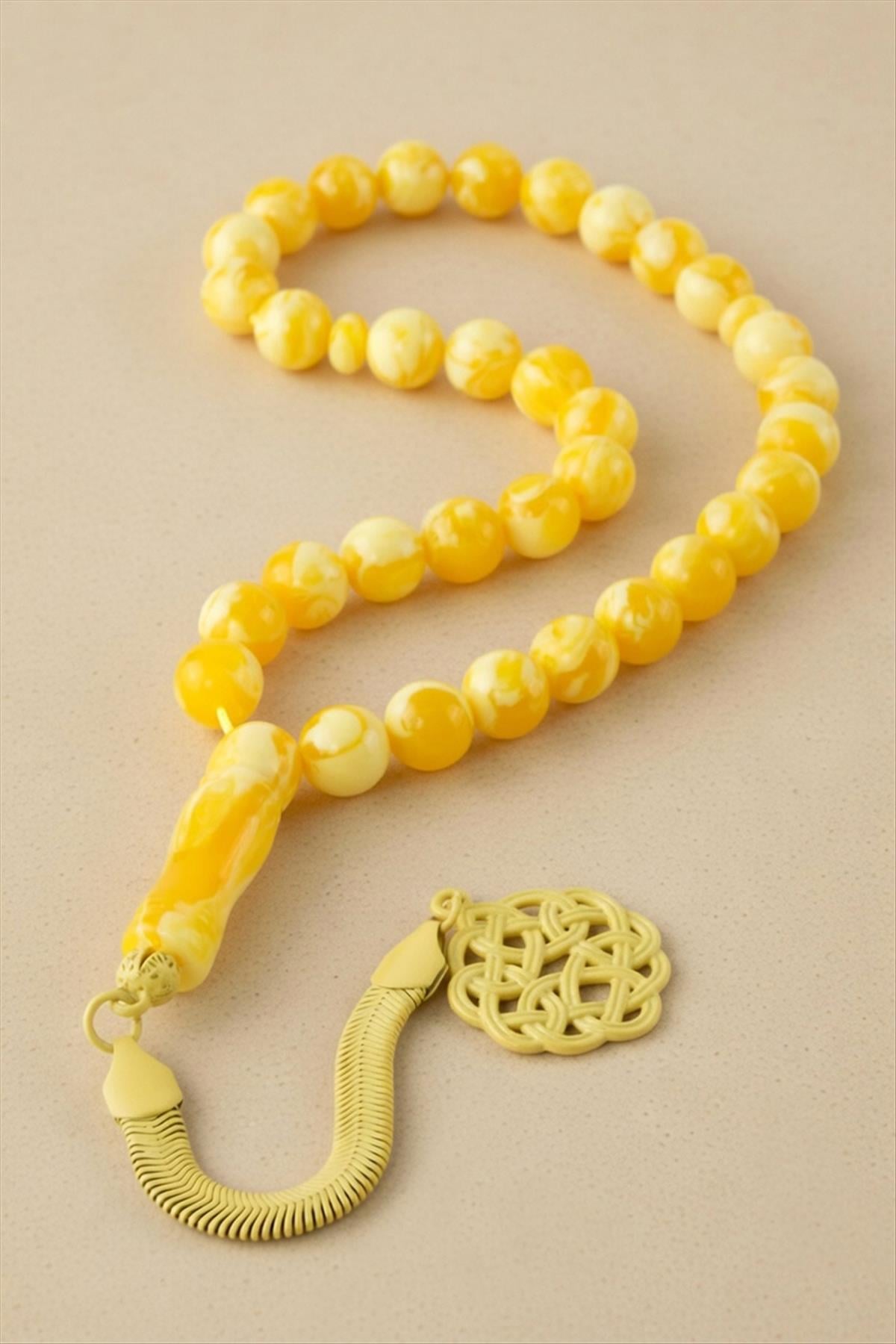 10 mm Orjinal Sıkma Kehribar Tesbih