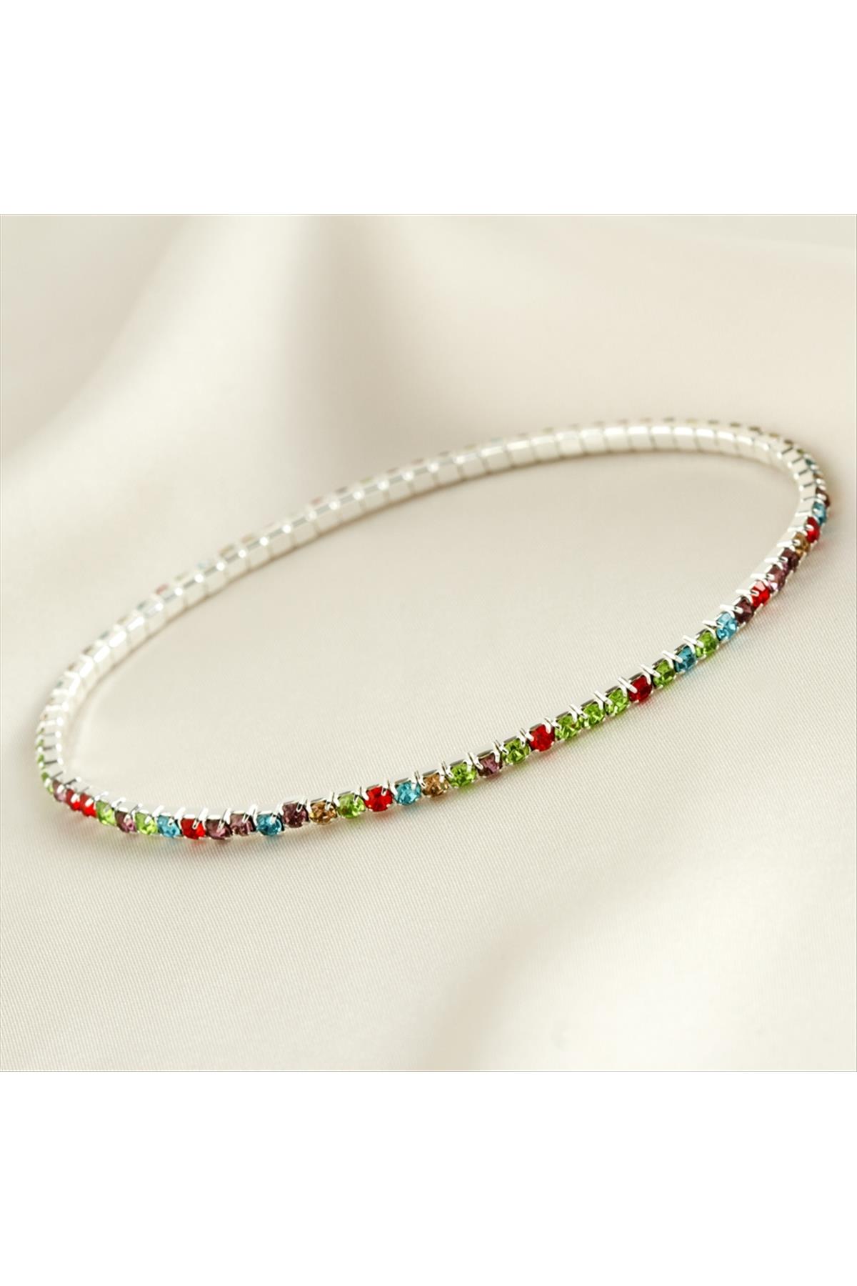 2 mm Minik Şerit Taşlı Suyolu Bileklik