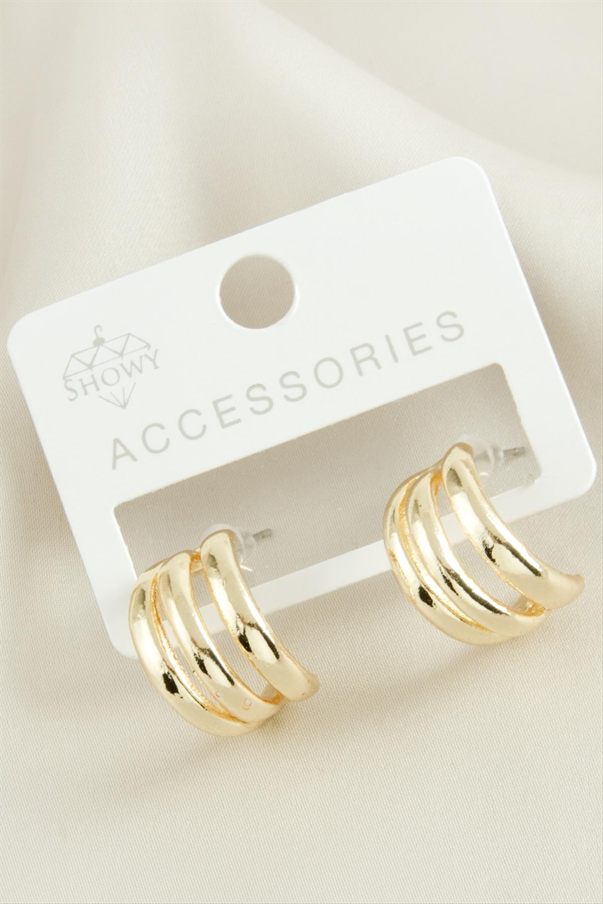 3 Sıra Trend Halka Küpe