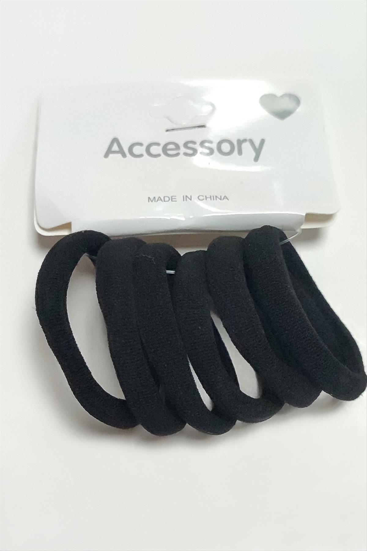 6 Adet Siyah Renkli Havlu Toka 4,5 cm