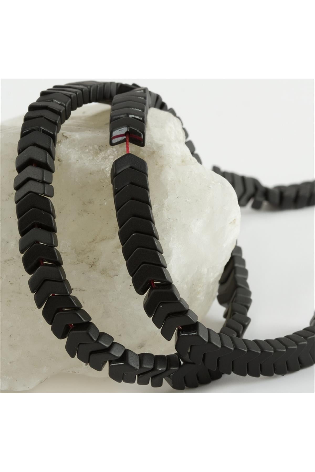 8 mm Mat Çavuş Hematit Doğal Taş