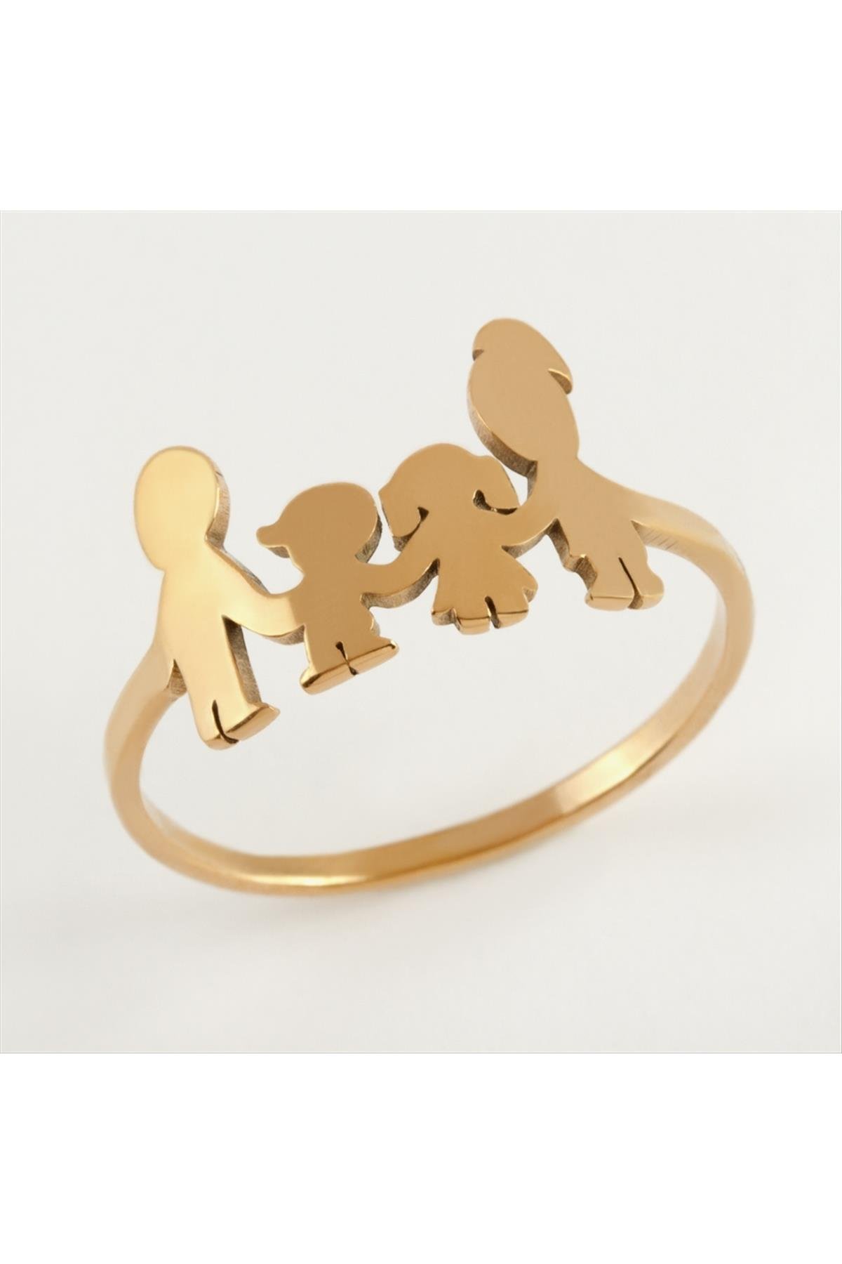 Aile Lüks Çelik Yüzük