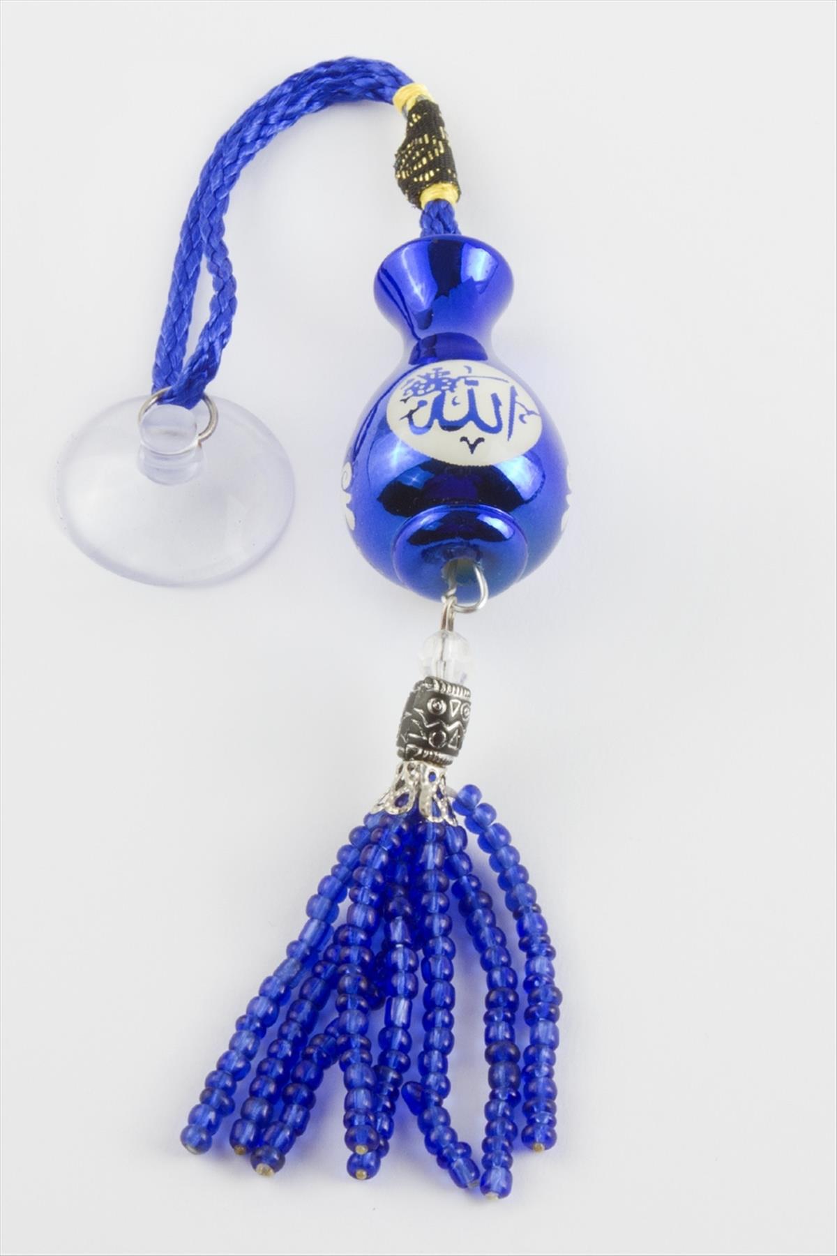 Allah & Muhammed Lafzı Boncuk Püsküllü Araba Süsü