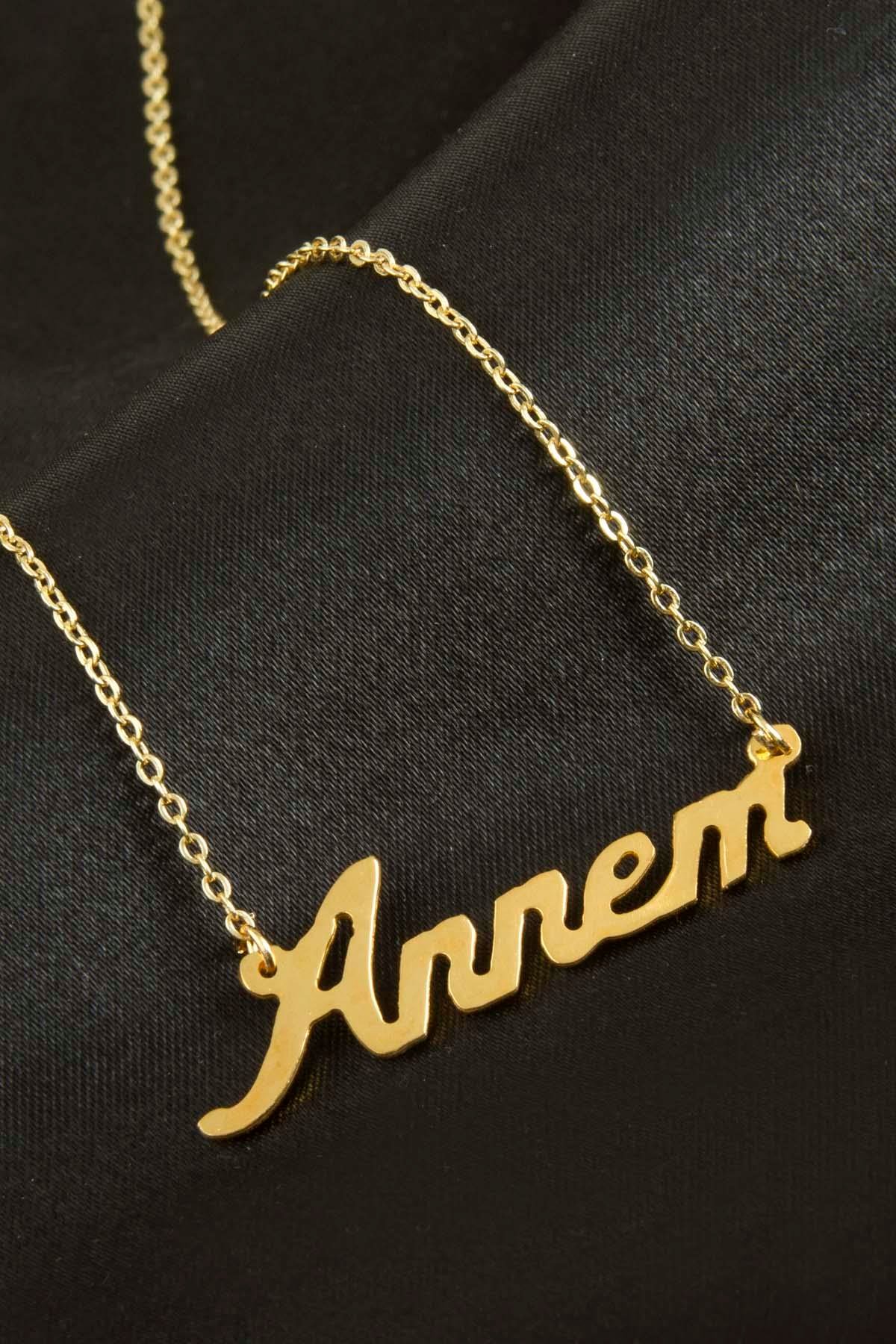 Annem Yazılı Kolye