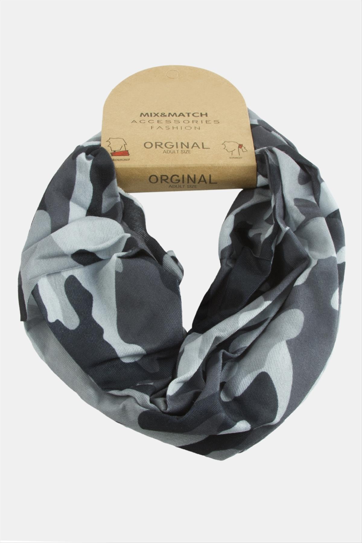 Asker Desenli Bandana Boyunluk