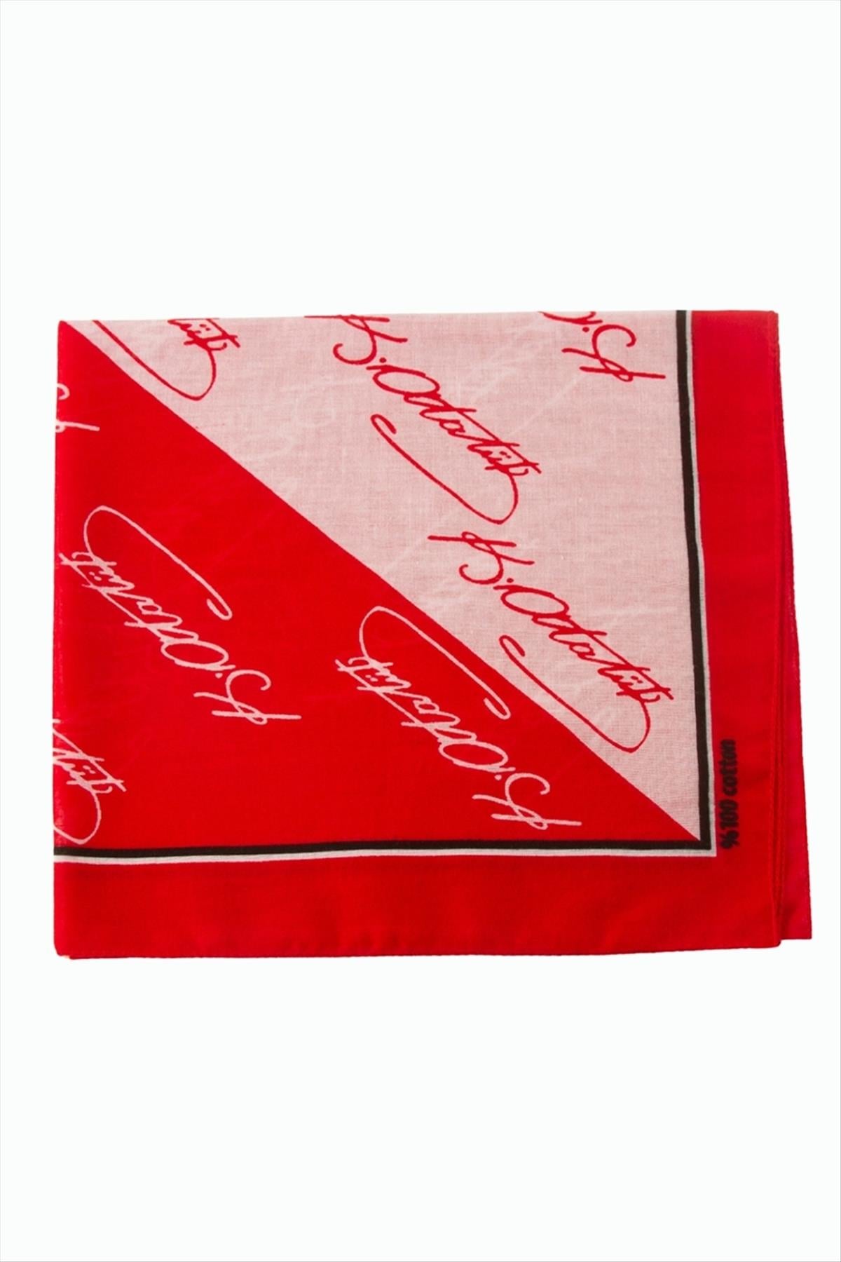 Atatürk İmzalı Desenli Bandana 50*50