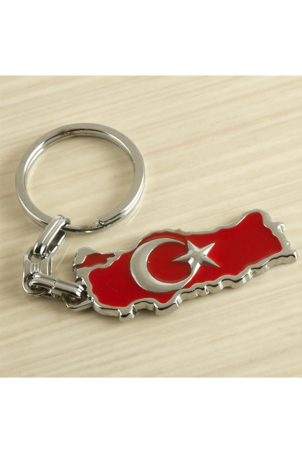 Ay Yıldız Metal Anahtarlık