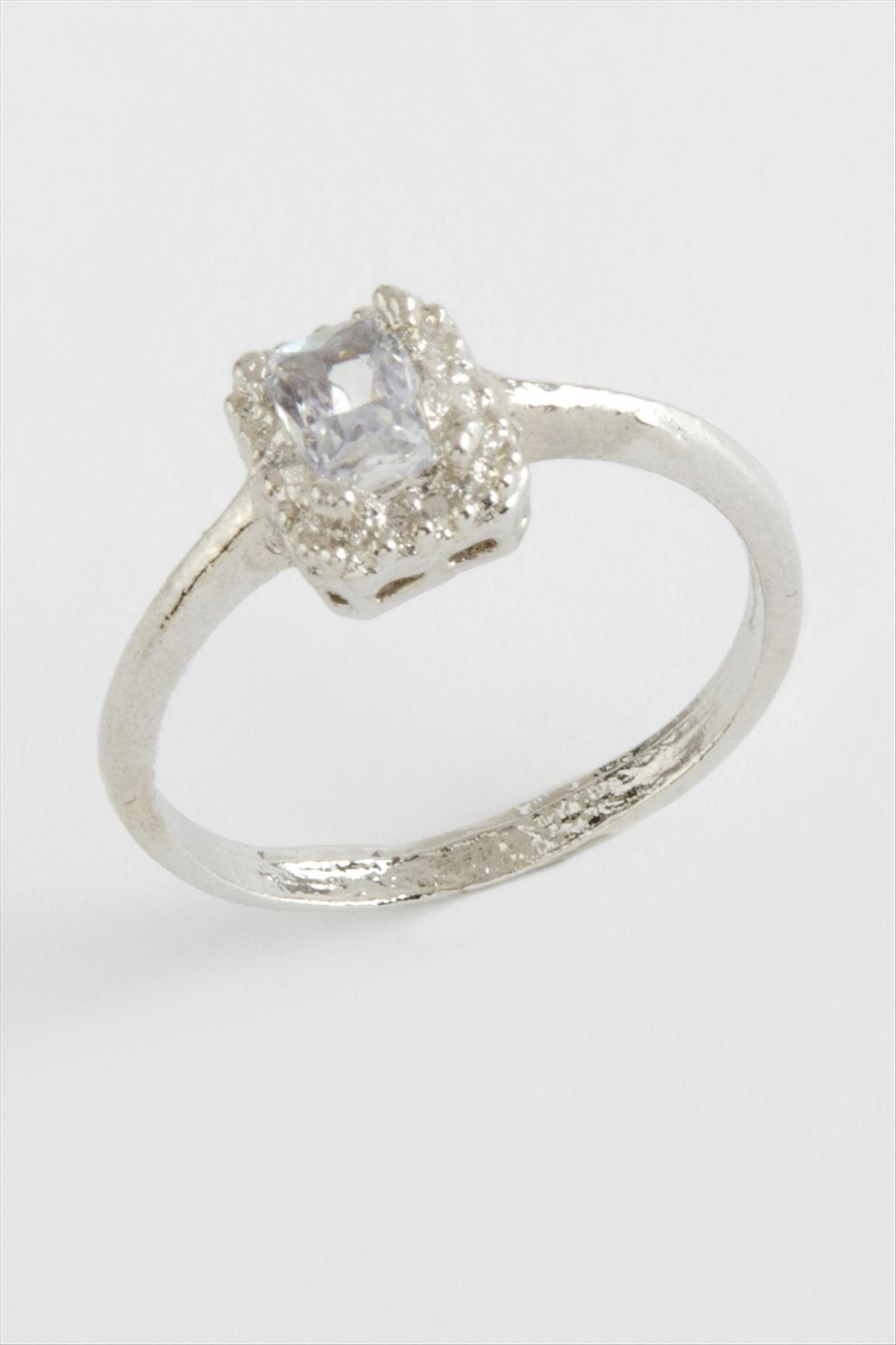 Baget Tek Taşlı Yüzük