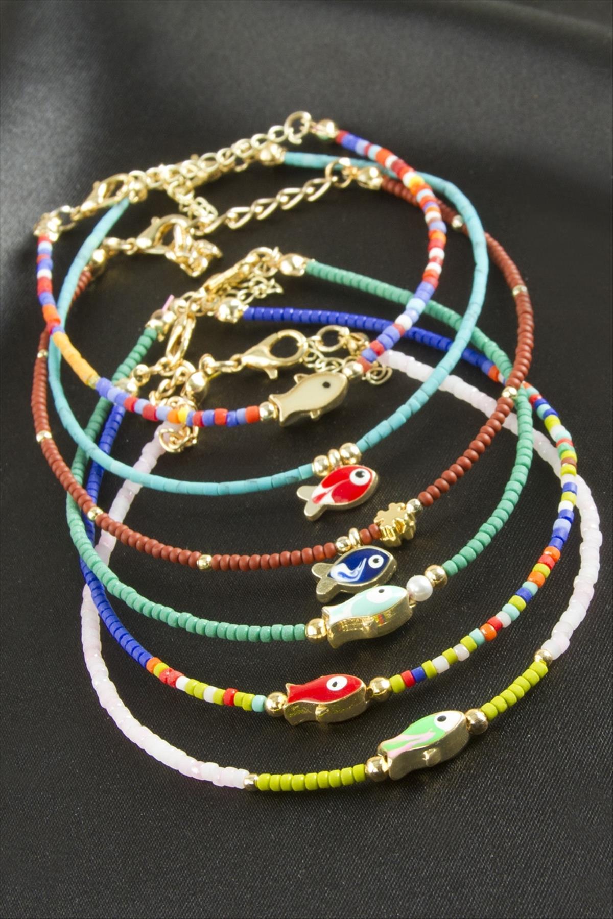 Balık Mineli Miyoki Boncuk Bileklik