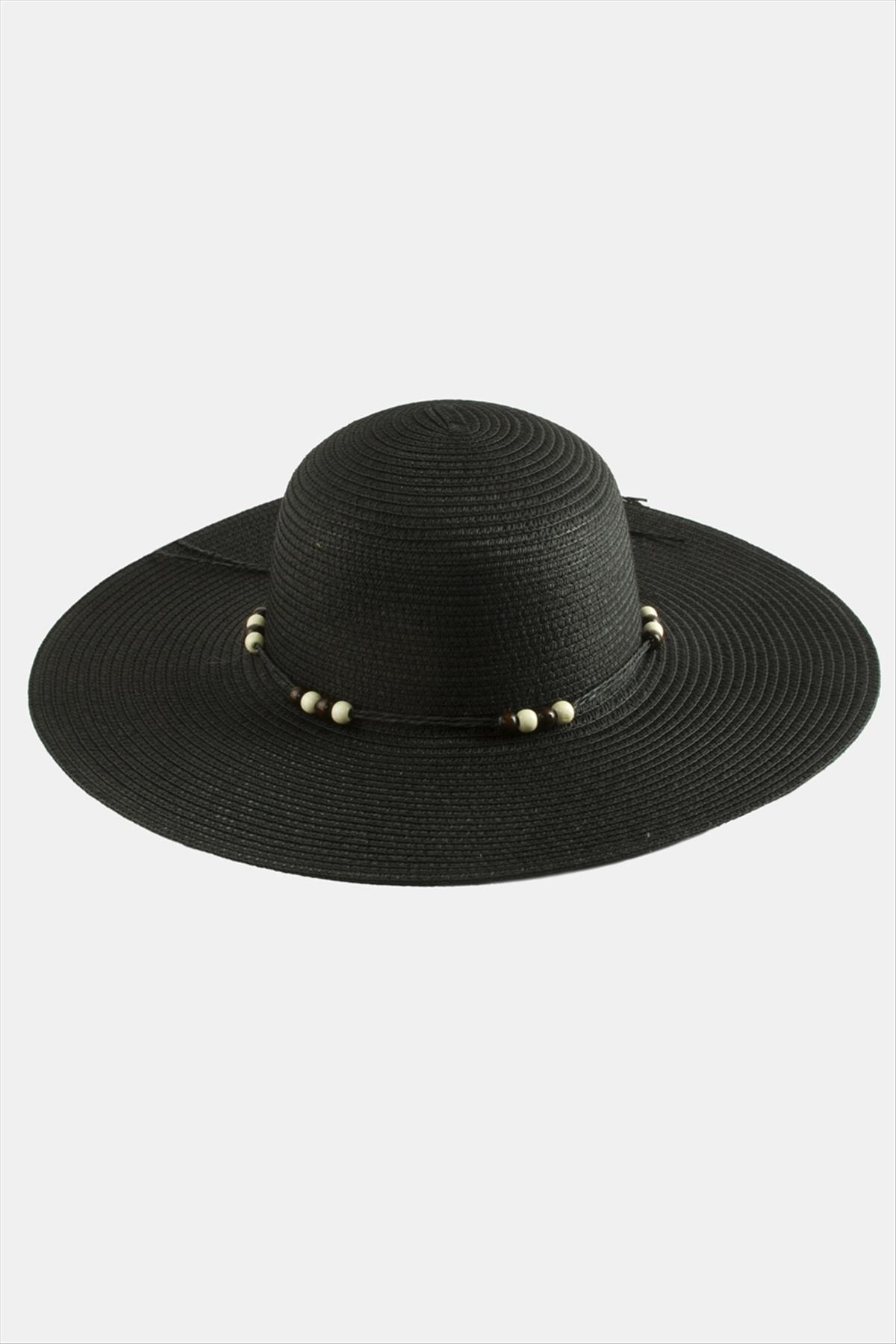 Boncuk Hasır Şapka