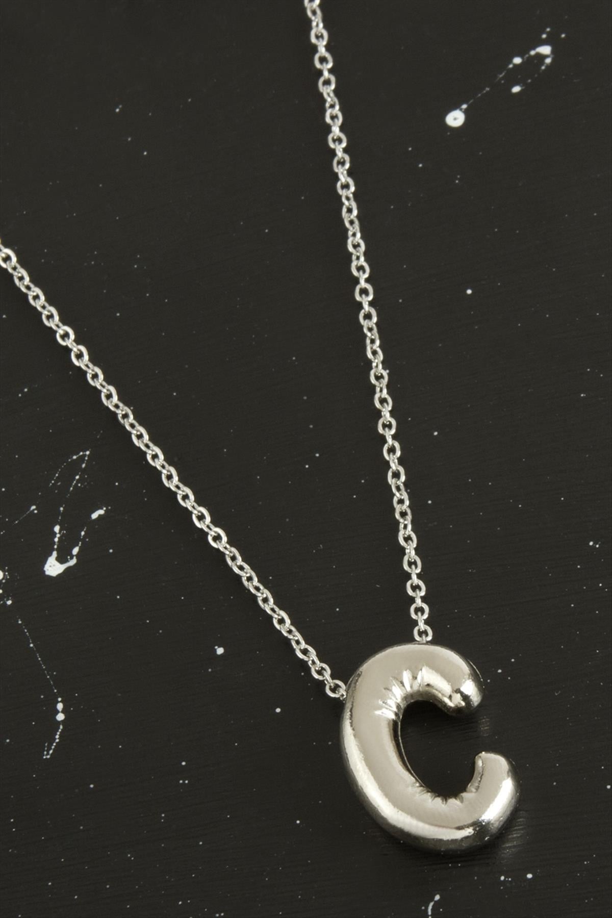 C Harfli Balon Kolye