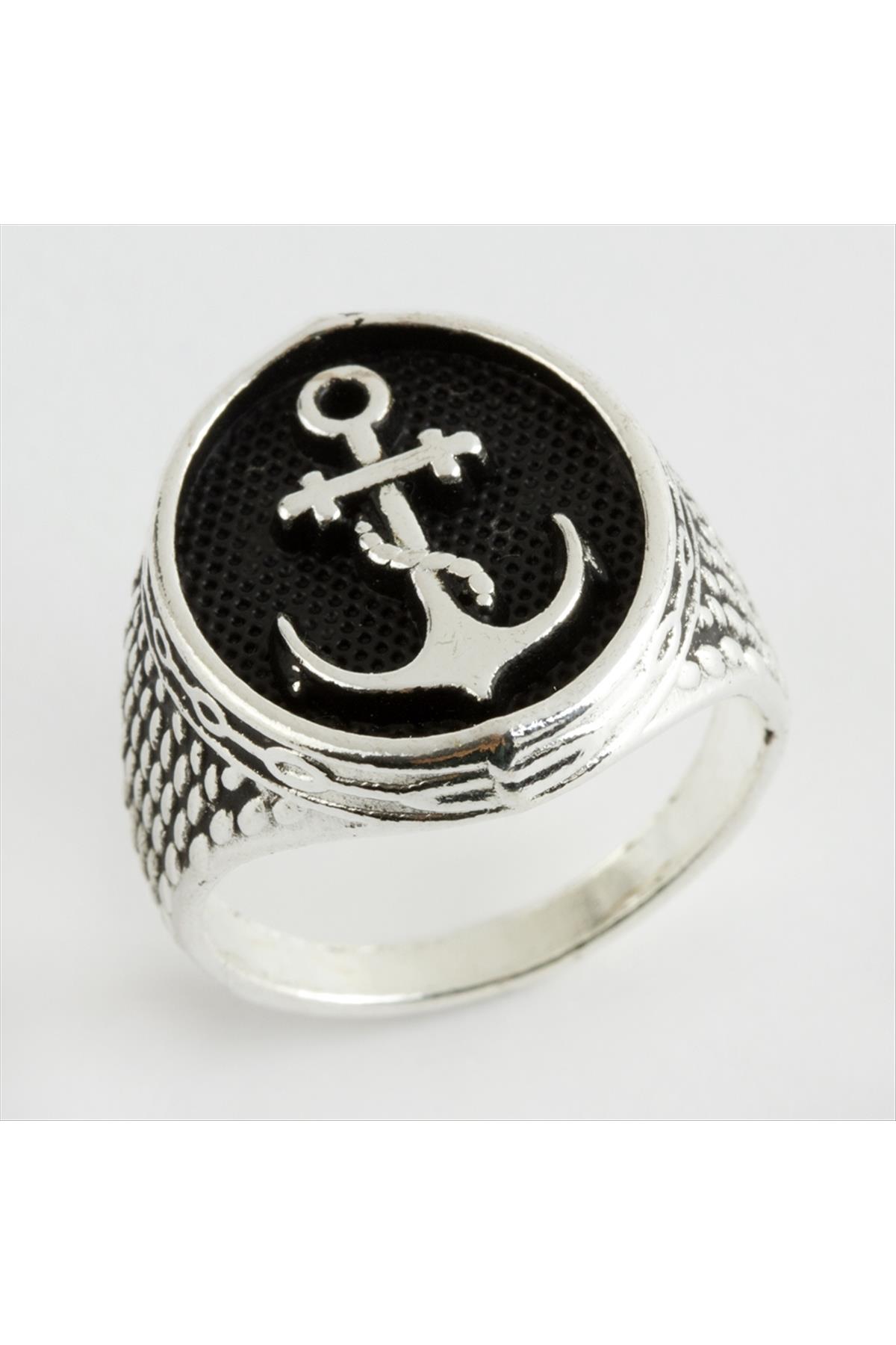 Çapa Metal Erkek Yüzük