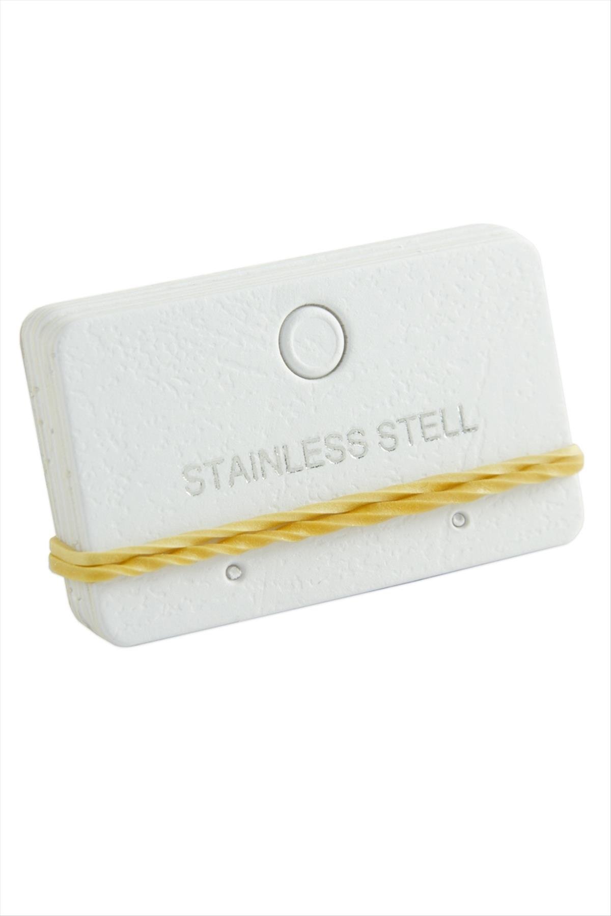 Çelik Yazılı Küpe Kartı 100 Adet