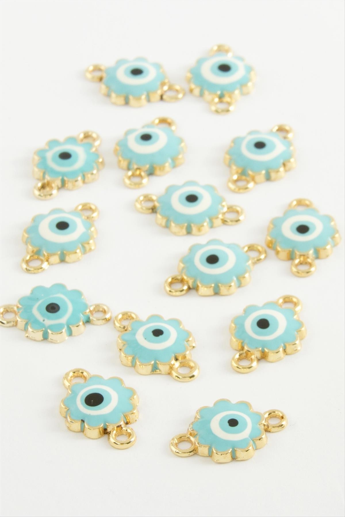 Çiçek Çift Kulplu Mineli Bileklik ve Kolye Ucu Aparatı 1 Adet