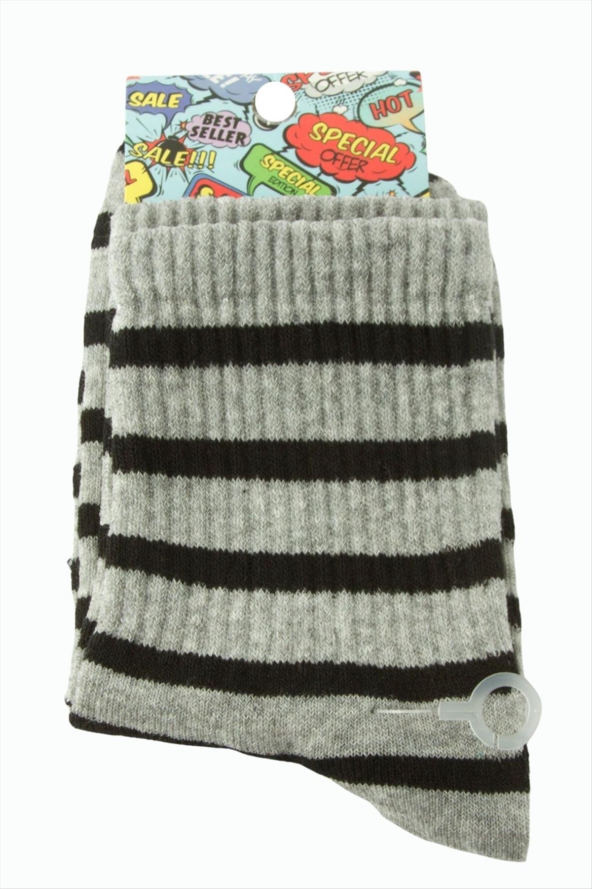 Çizgili Kolej Çorap 8*28