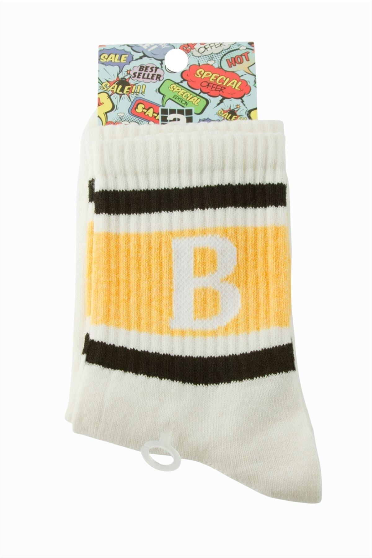 Çizgili Kolej Çorap 8*28
