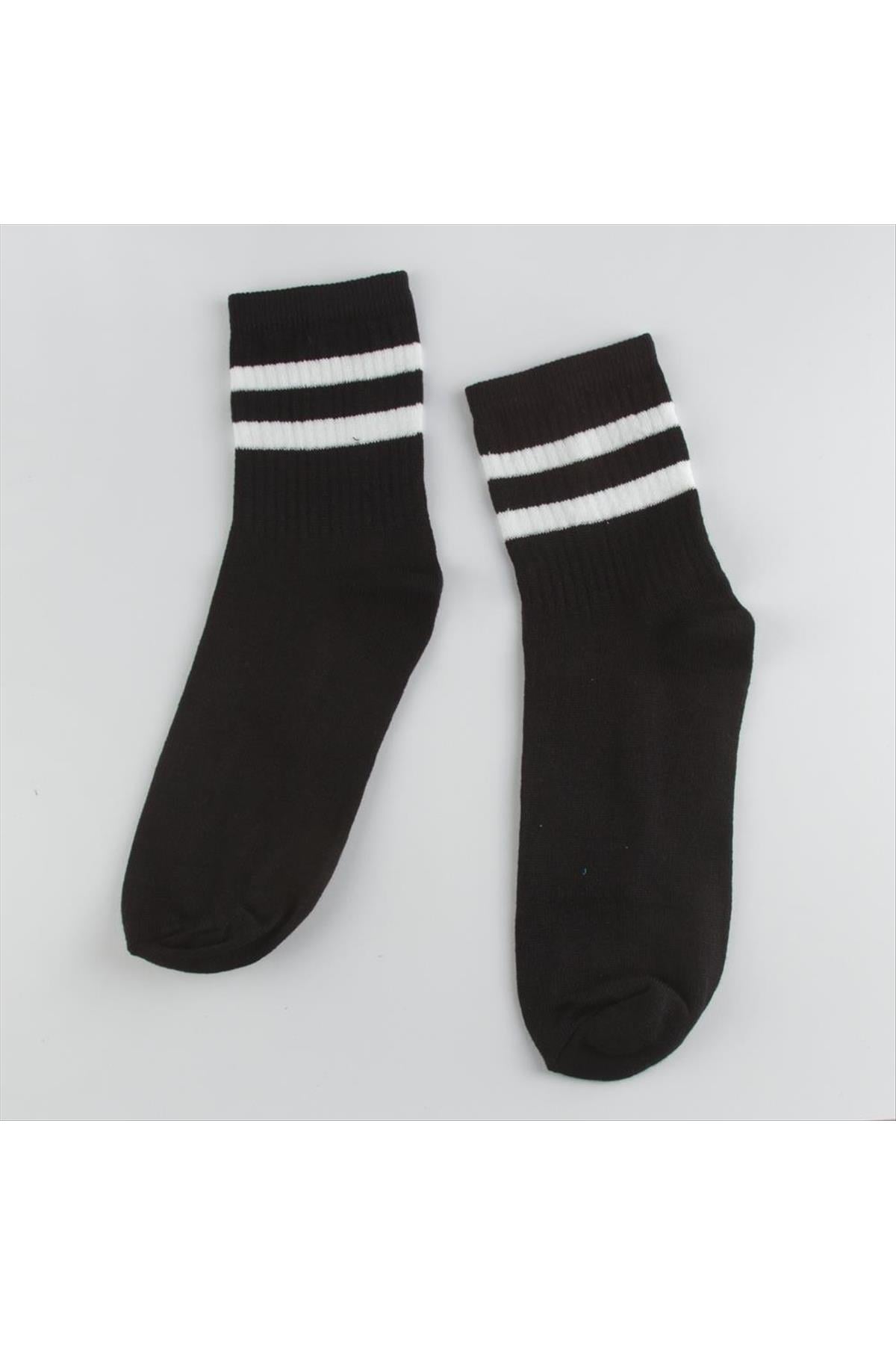 Çizgili Kolej Çorap