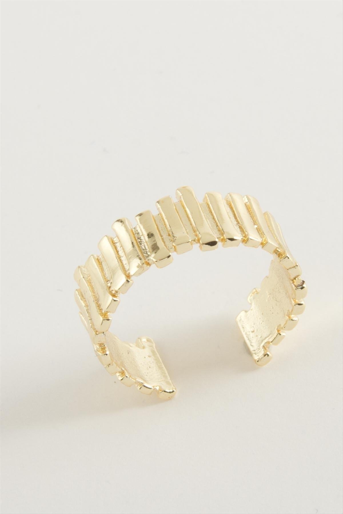 Çizgili Metal Yüzük