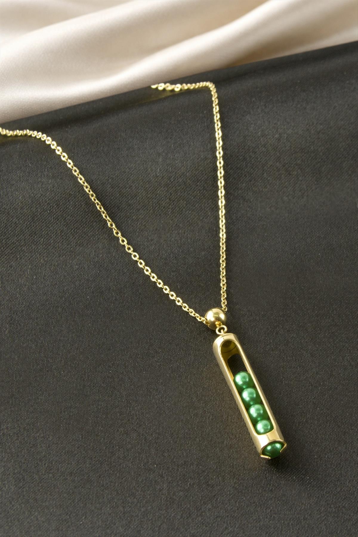 Çubuk Top Çelik Kolye