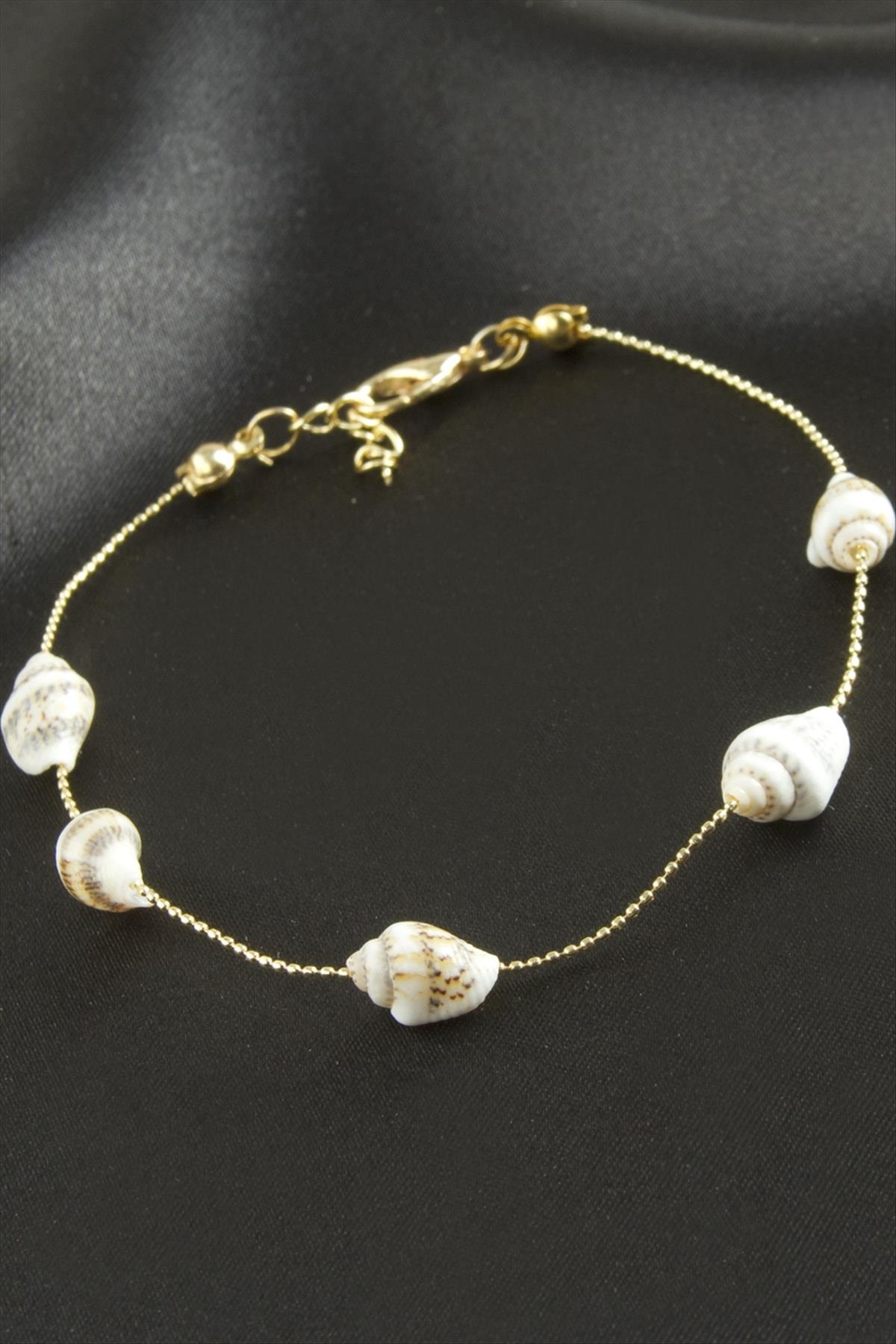 Deniz Kabuğu Zincir Bileklik