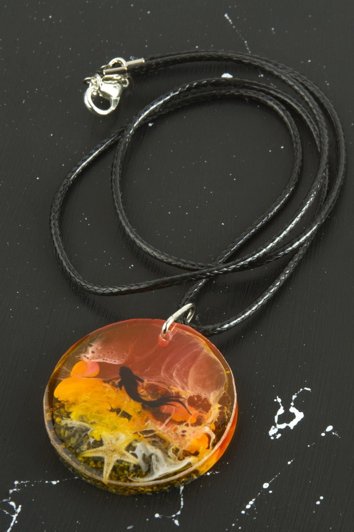 Deniz Kızı Epoksi Kolye