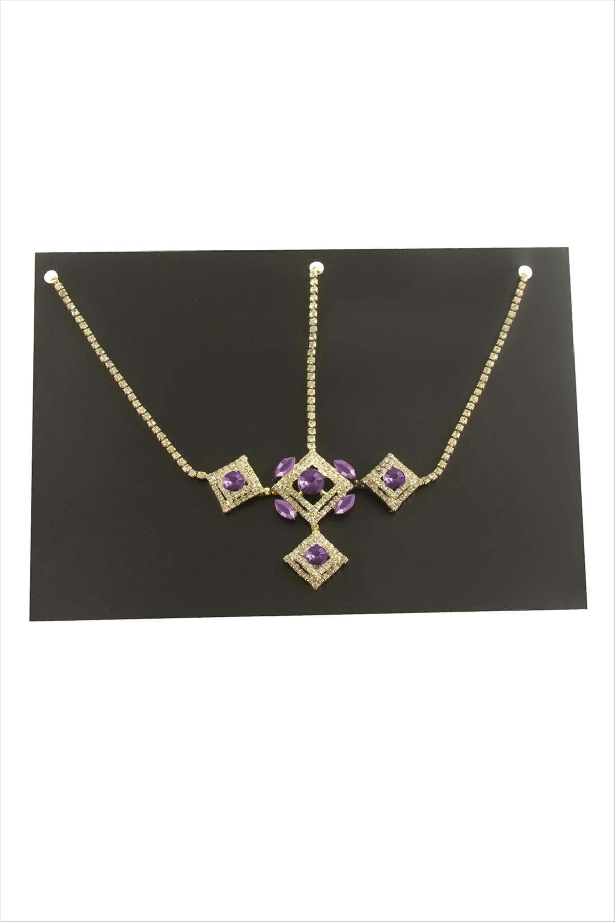 Dikdörtgen Şerit Taşlı Alınlık