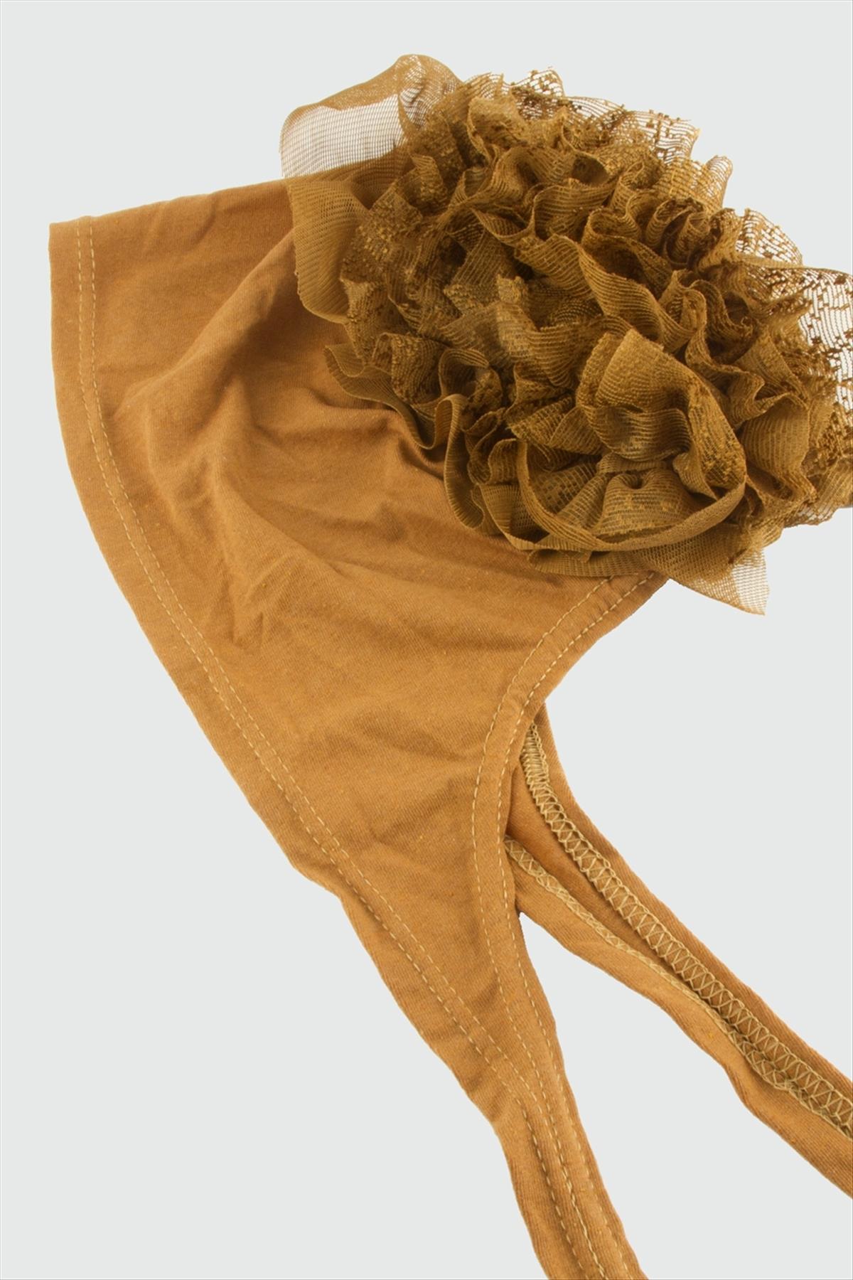 Dikişli Fırfırlı Bone