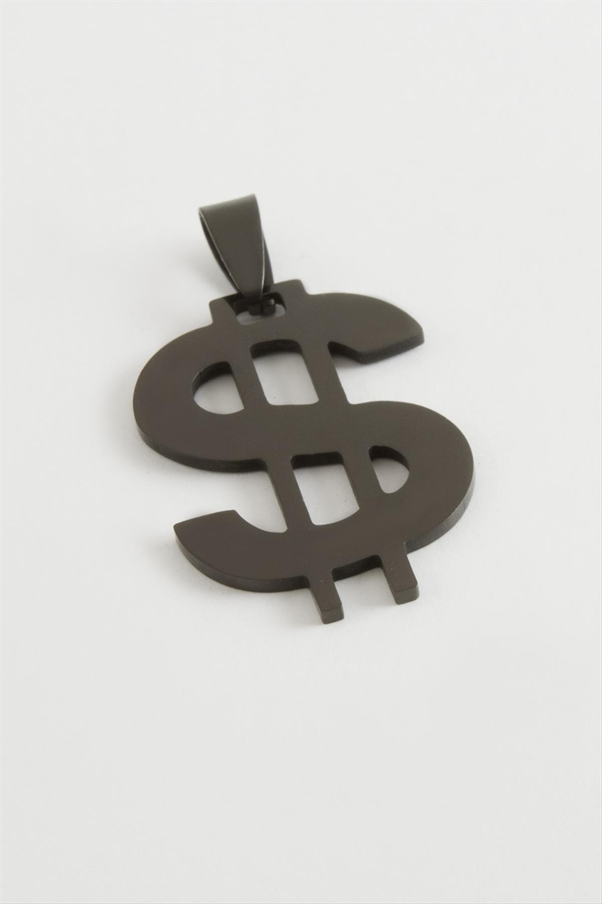 Dolar Çelik Kolye Ucu 3 cm