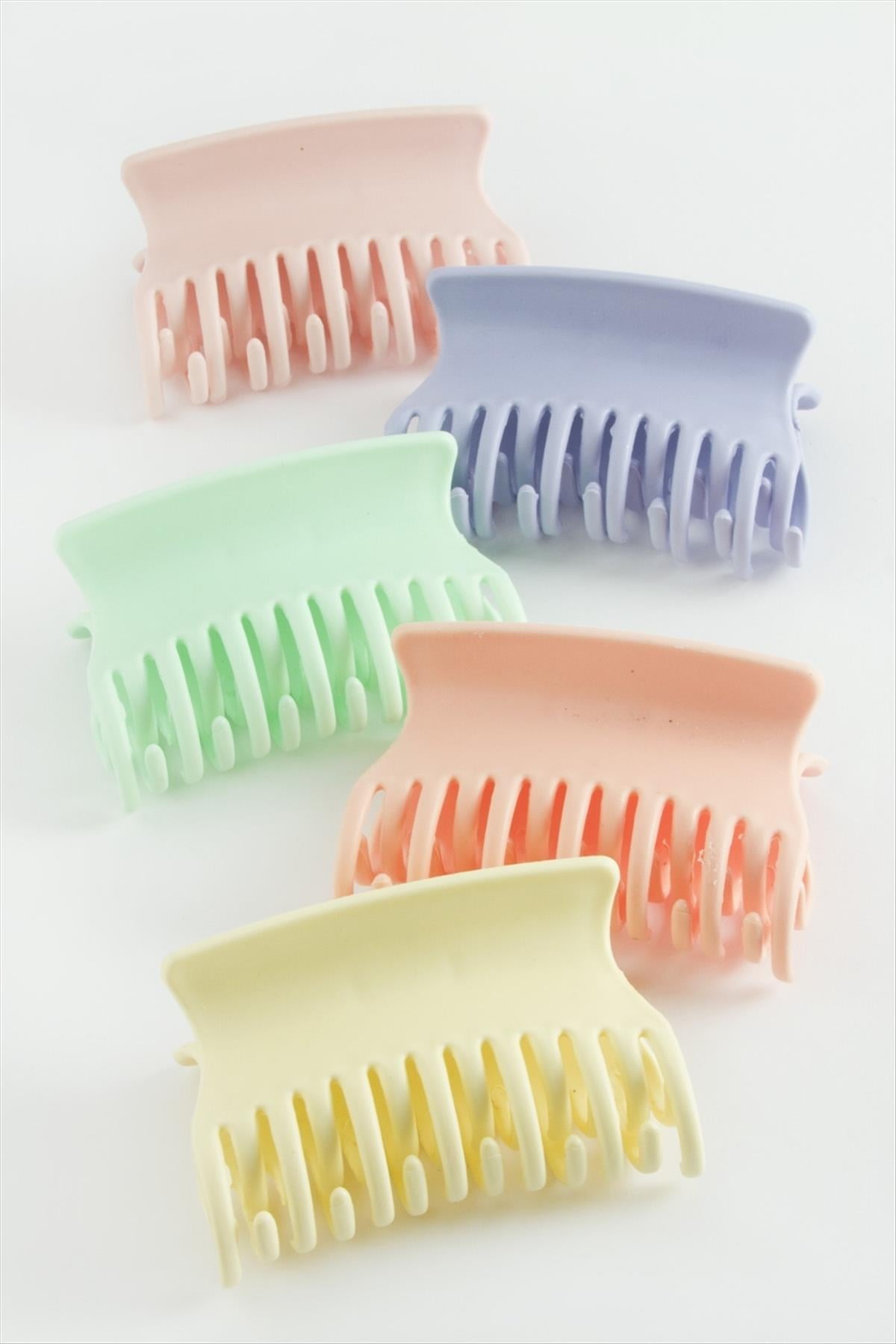 Düz Renkli Mandal Toka 8 cm