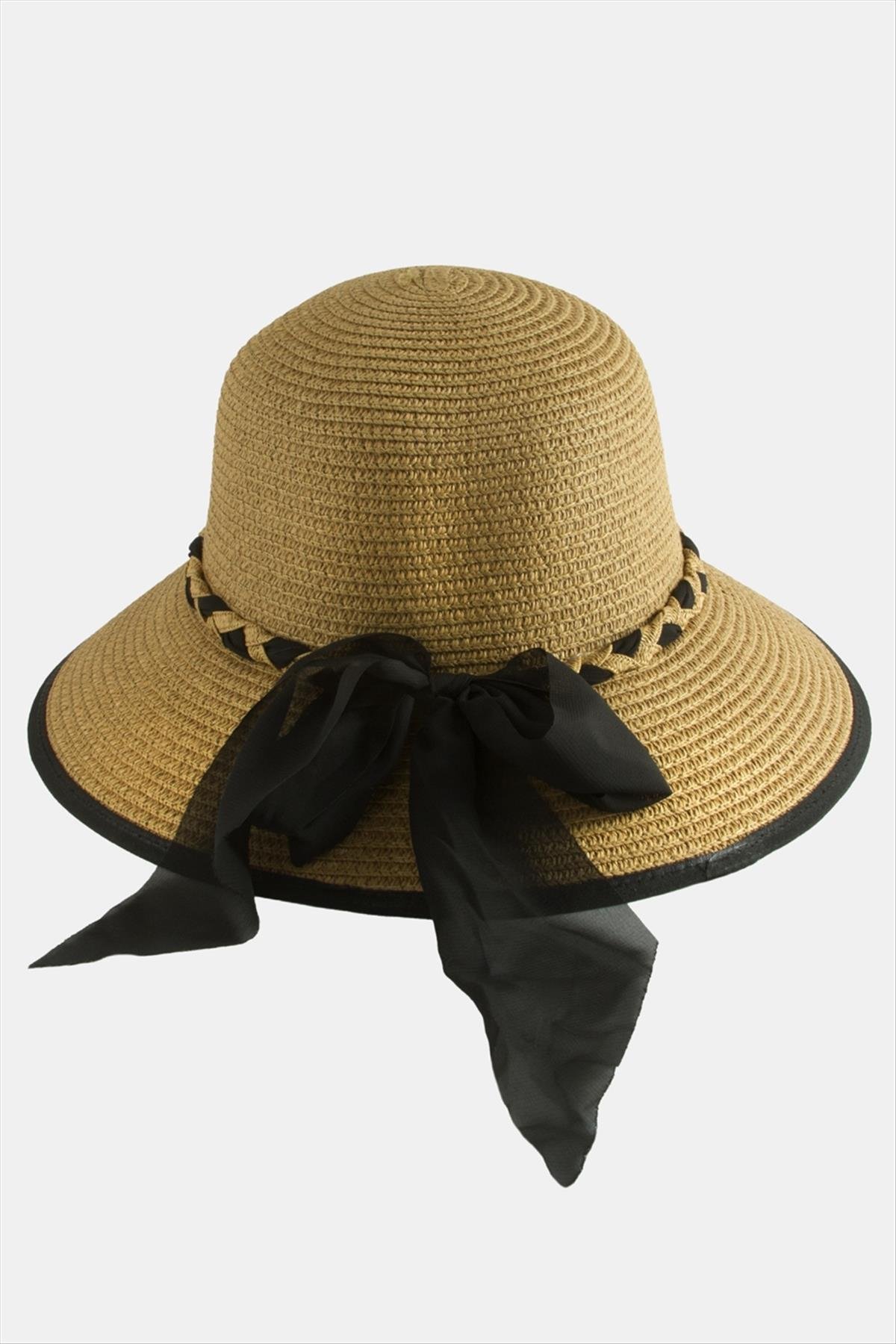 Fiyong Örgülü Hasır Şapka