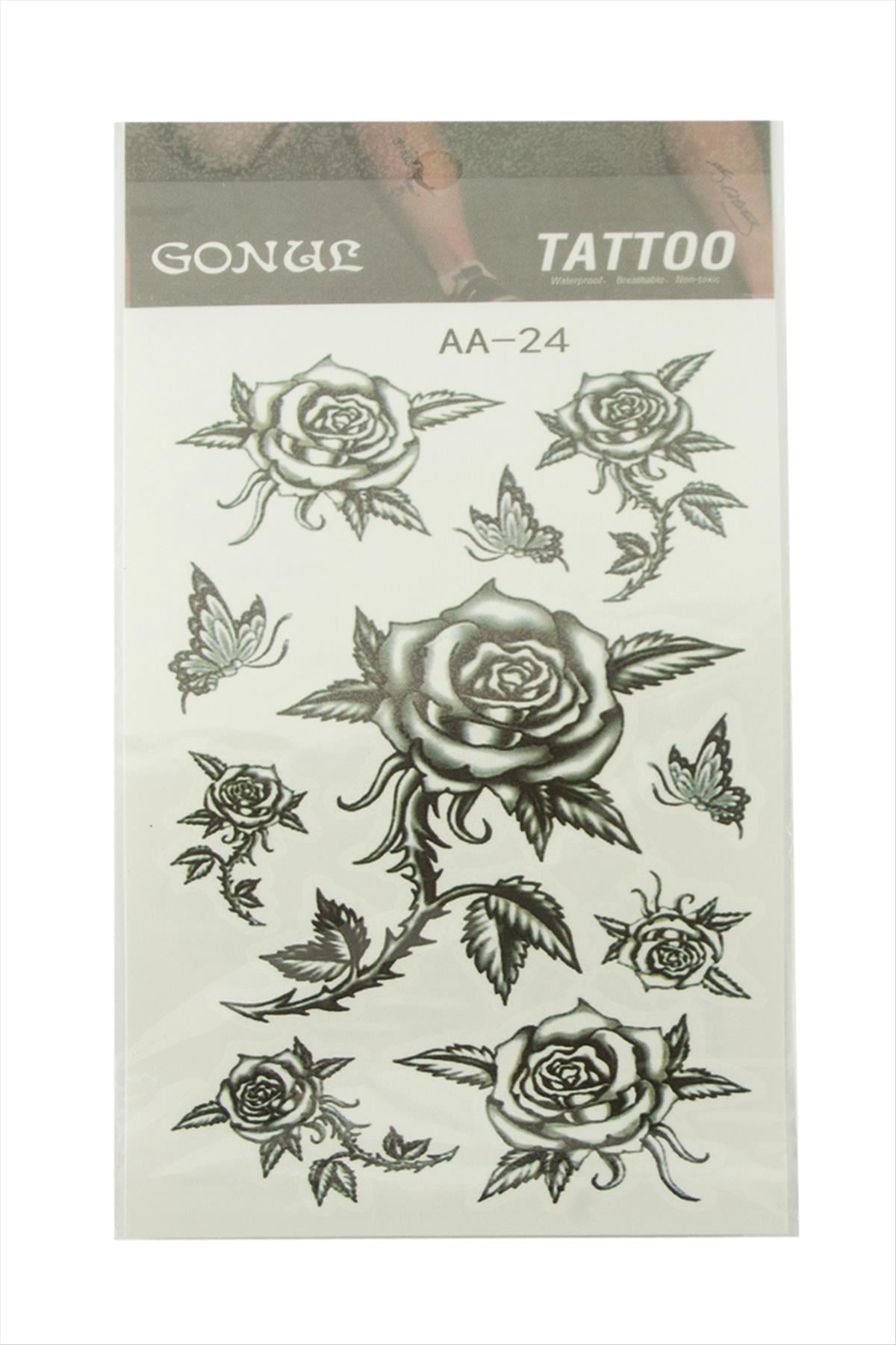 Gül Tattoo Dövme Sticker