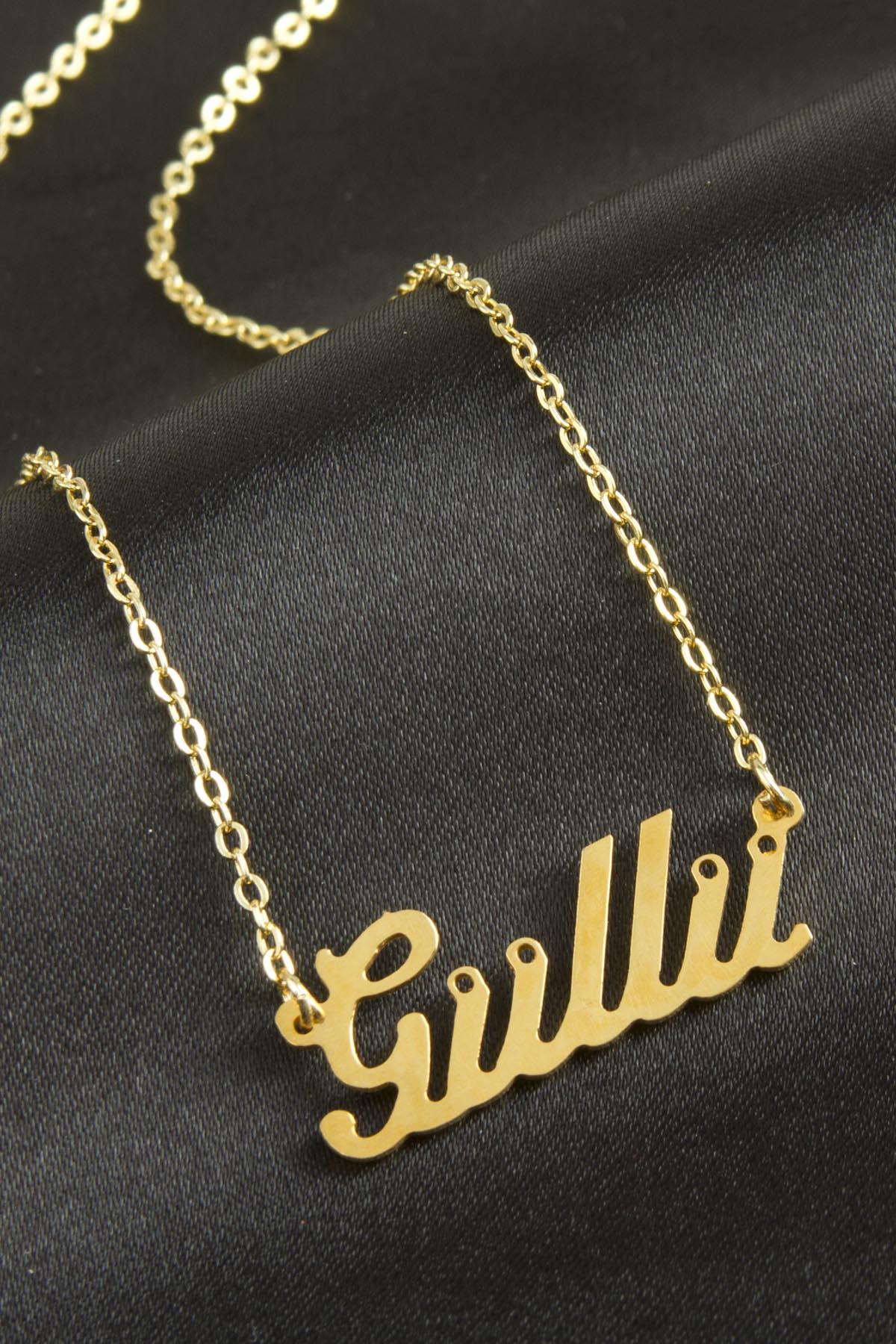 Güllü İsimli Kolye (Kişiye Özel)