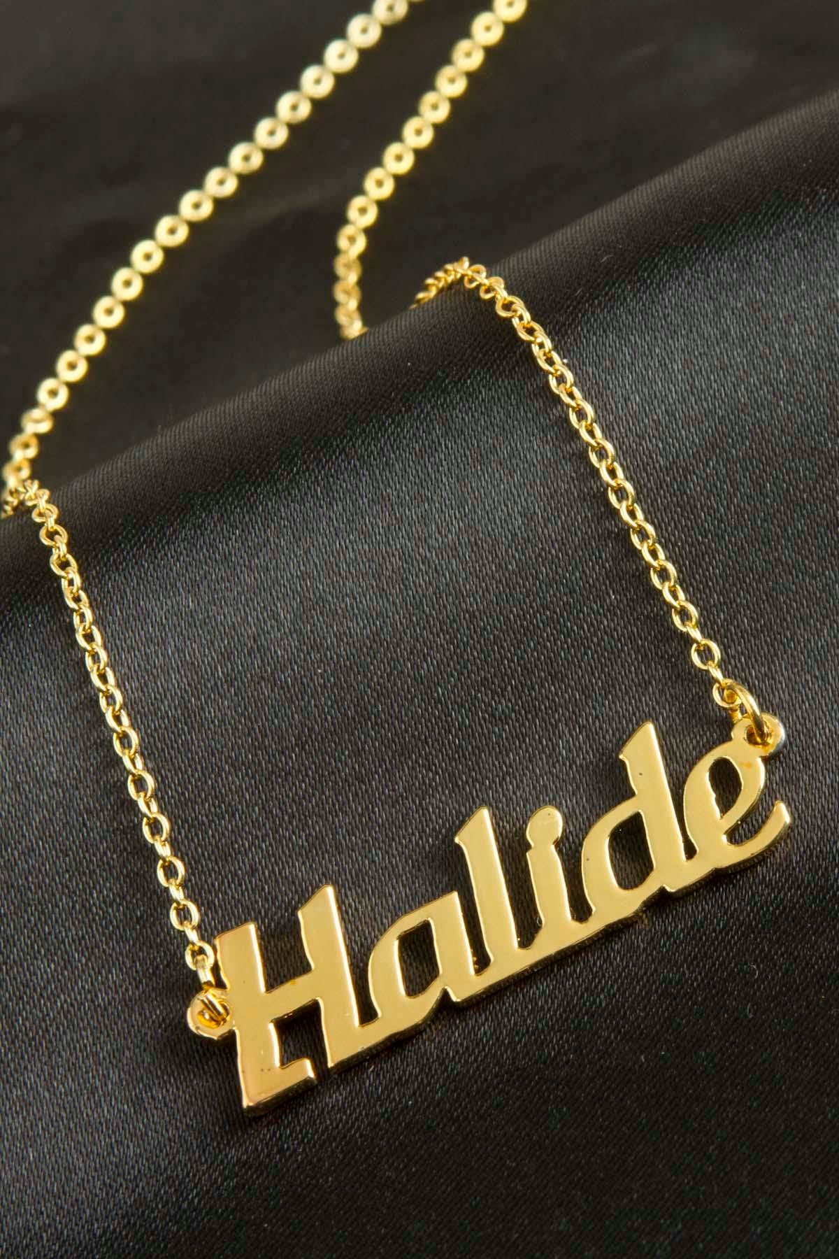 Halide İsimli Kolye (Kişiye Özel)
