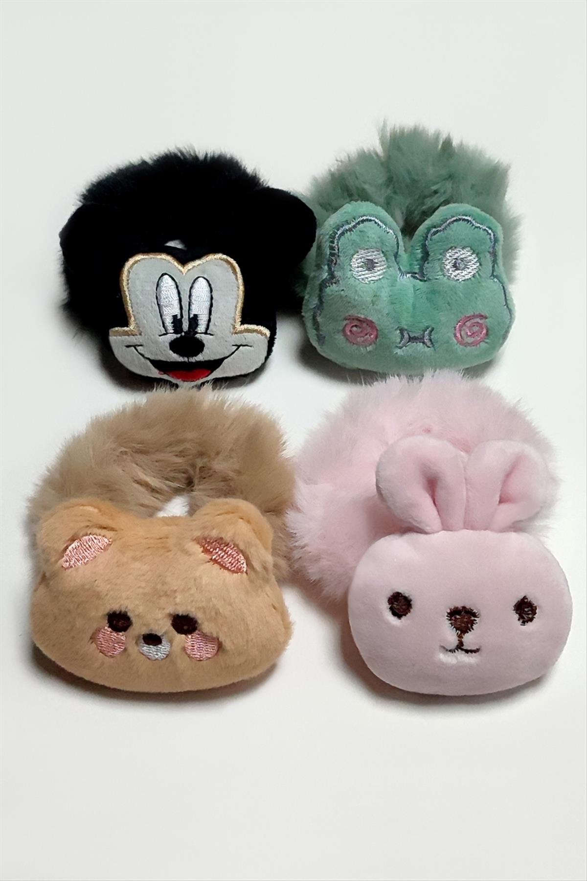 Hayvancık Lastikli Peluş Toka Adet