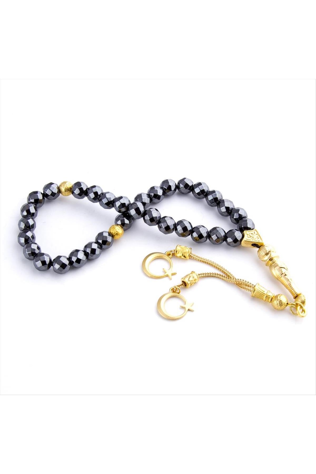 Hematit Doğaltaş Tesbih 8 mm