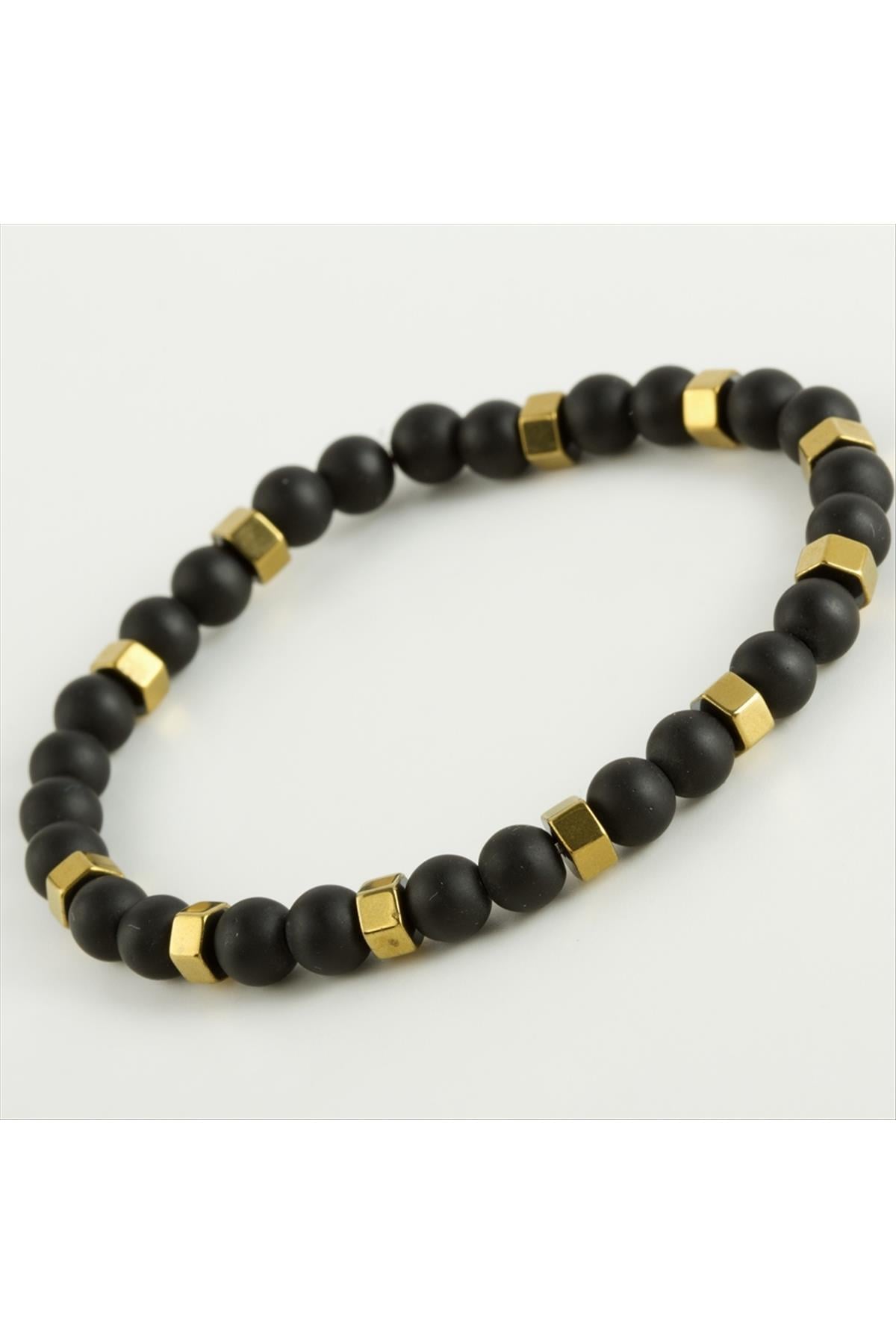 Hematit & Mat Onix Doğaltaş Bileklik