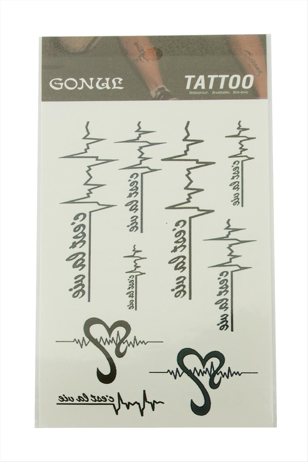 İmzalı Tattoo Dövme Sticker